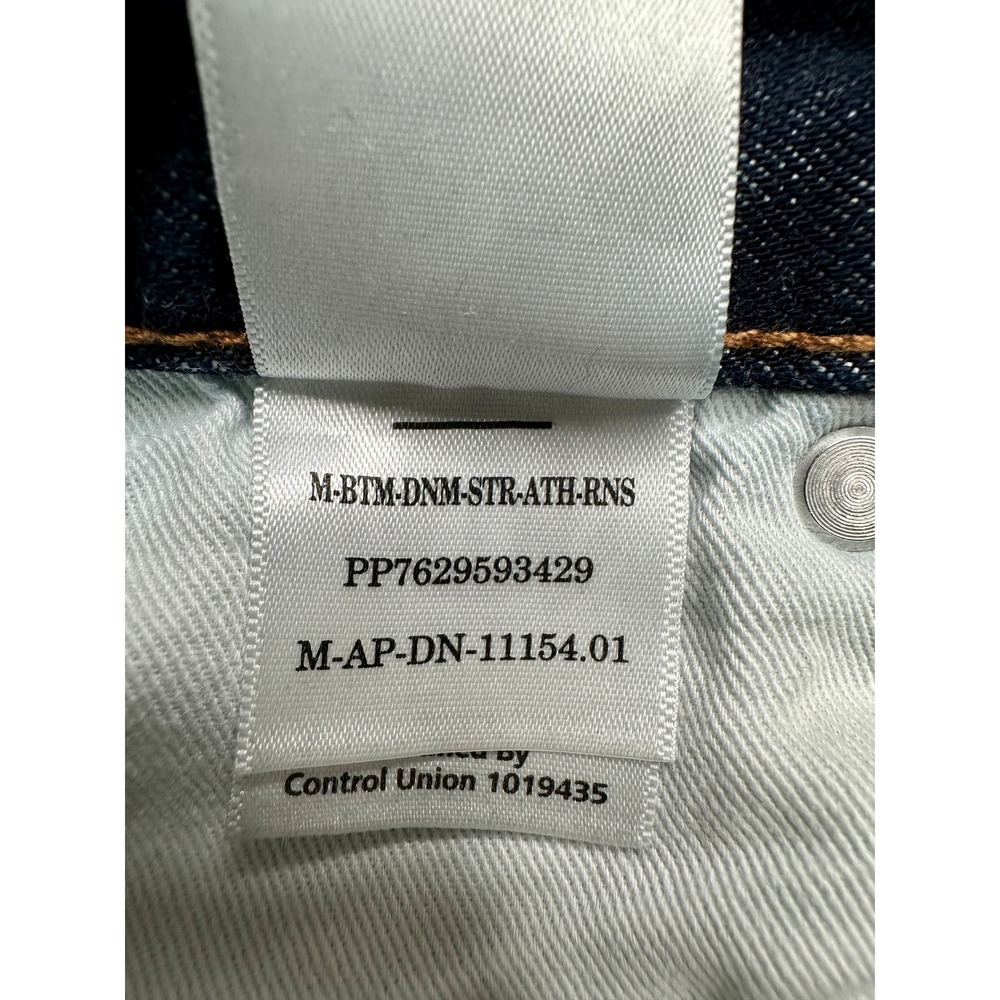 Everlane Uniform Athletic 4-Way Stretch Organic Jean Mens 30x29 Dark Wash Indigo - Picture 5 of 8